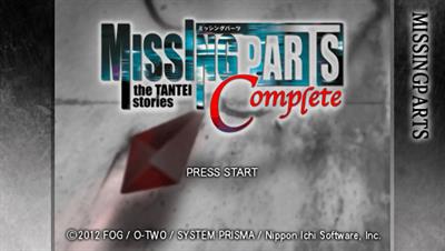 Missing Parts the Tantei Stories Complete - Screenshot - Game Title Image