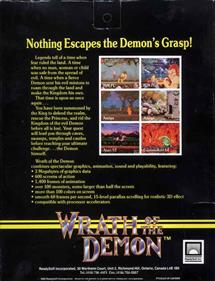 Wrath of the Demon - Box - Back Image