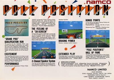 Pole Position - Advertisement Flyer - Back Image