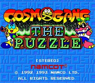 Cosmo Gang: The Puzzle - Screenshot - Game Title