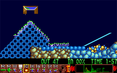 New Year Lemmings 1991/92 - Screenshot - Gameplay Image