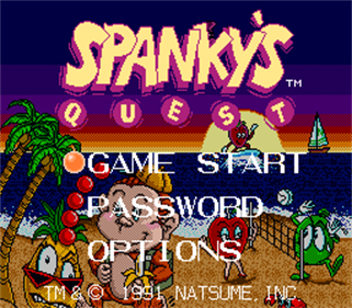 Spanky's Quest - Screenshot - Game Title Image