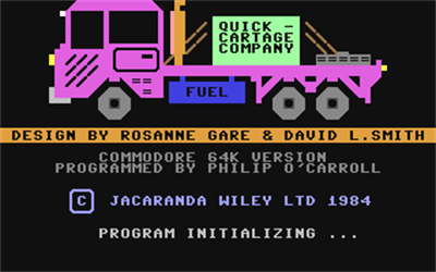 Quick-Cartage Company - Screenshot - Game Title Image