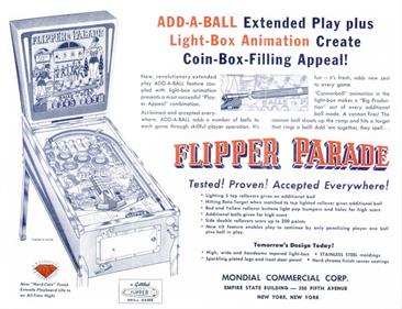Flipper Parade - Advertisement Flyer - Front Image