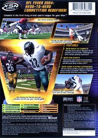 NFL Fever 2004 - Box - Back Image