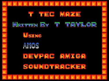 T Tec Maze - Screenshot - Game Title Image