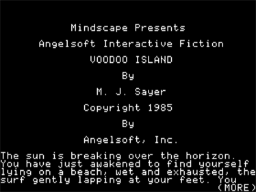 Voodoo Island - Screenshot - Game Title Image