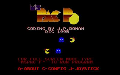 Ms Pac PC - Screenshot - Game Title Image