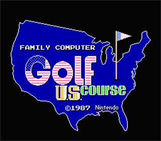 Family Computer Golf: U.S. Course - Screenshot - Game Title Image