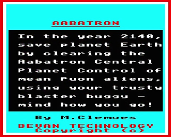 Aabatron - Screenshot - Game Title Image