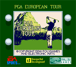 PGA European Tour - Screenshot - Game Title Image