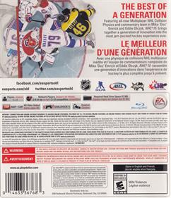 NHL 15 - Box - Back Image