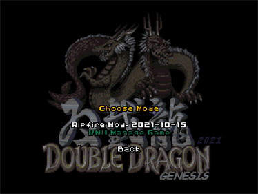 Double Dragon Genesis 2021 (Collection Edition) - Screenshot - Game Title Image