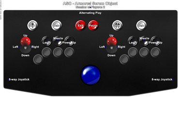 Alpha Mission - Arcade - Controls Information Image