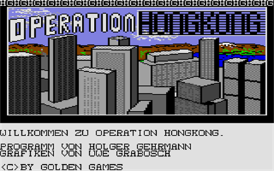 Operation HongKong - Screenshot - Game Title Image