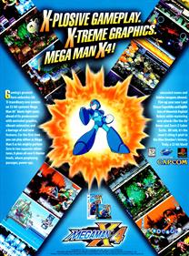 Mega Man X4 - Advertisement Flyer - Front Image