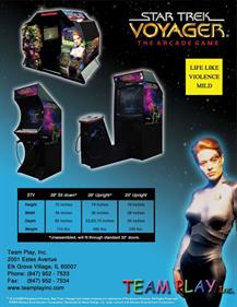 Star Trek: Voyager: The Arcade Game - Advertisement Flyer - Back Image