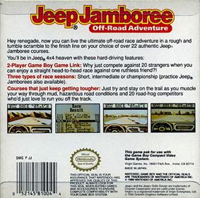 Jeep Jamboree: Off-Road Adventure - Box - Back Image