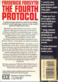 The Fourth Protocol - Box - Back Image