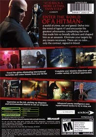 Hitman: Contracts - Box - Back Image