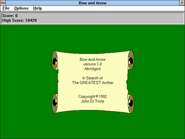 Bow & Arrow - Screenshot - Game Title Image