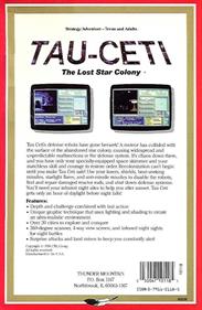 Tau Ceti: The Lost Star Colony - Box - Back Image