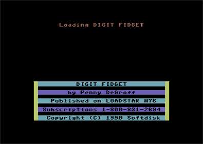 Digit Fidget - Screenshot - Game Title Image