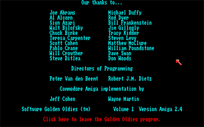 Golden Oldies: Volume 1 - Screenshot - Game Over Image