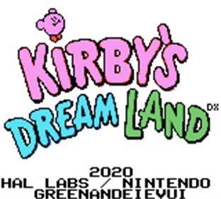 Kirby's Dream Land DX - Screenshot - Game Title Image