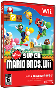 New Super Mario Bros. Wii - Box - 3D Image