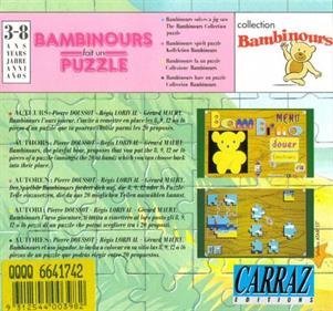 Bambinours fait un Puzzle - Box - Back Image