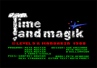 Time and Magik: The Trilogy - Screenshot - Game Title Image