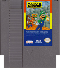Mario Is Missing! - Cart - Front Image
