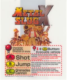 Metal Slug X - Arcade - Controls Information Image