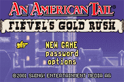 An American Tail: Fievel's Gold Rush - Screenshot - Game Title Image