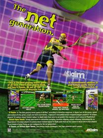 Virtual Open Tennis - Advertisement Flyer - Front Image