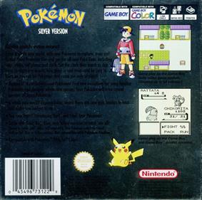 Pokémon Silver Version - Box - Back Image