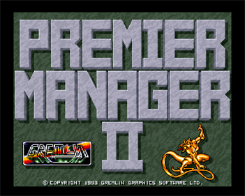 Premier Manager 2: The New Season - Screenshot - Game Title Image