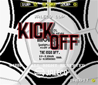 Kick Off: Jaleco Cup - Screenshot - Game Title Image