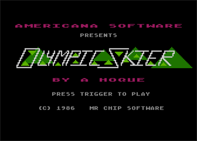 Olympic Skier - Screenshot - Game Title Image