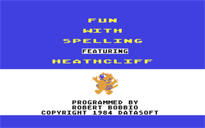 Heathcliff: Fun with Spelling - Screenshot - Game Title Image