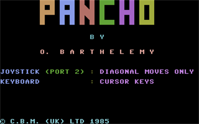 Pancho - Screenshot - Game Title Image