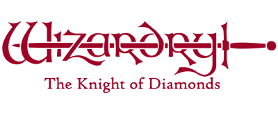 Wizardry III: The Knight of Diamonds - Clear Logo Image