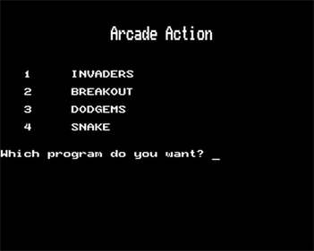 Arcade Action - Screenshot - Game Select Image