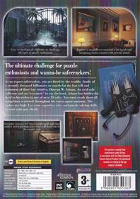 Safecracker: The Ultimate Puzzle Adventure - Box - Back Image