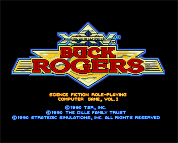 Buck Rogers: Countdown to Doomsday - Screenshot - Game Title Image