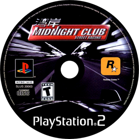 Midnight Club: Street Racing - Fanart - Disc Image