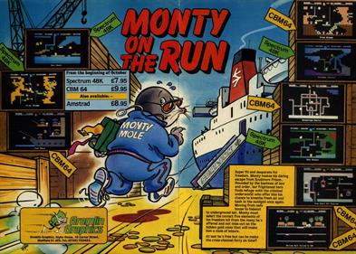 Monty on the Run - Advertisement Flyer - Front Image