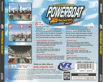 VR Sports: Powerboat Racing - Box - Back Image