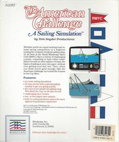 The American Challenge: A Sailing Simulation - Box - Back Image
